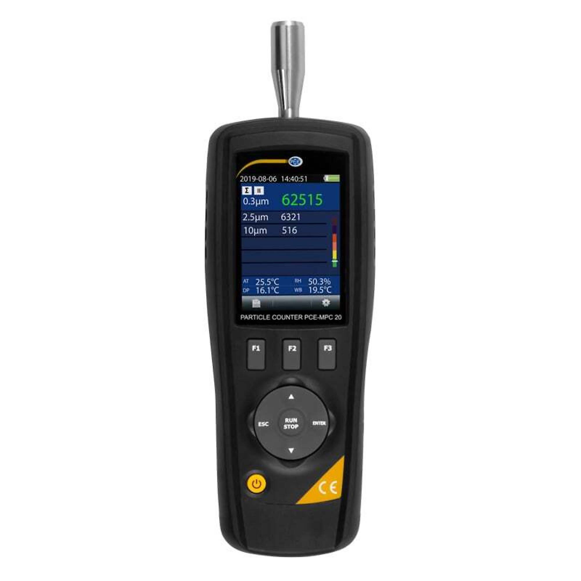 PCE Air Quality Monitoring Particle Counter — Measures 0.3 Micron Particles, Model# PCE-MPC 20
